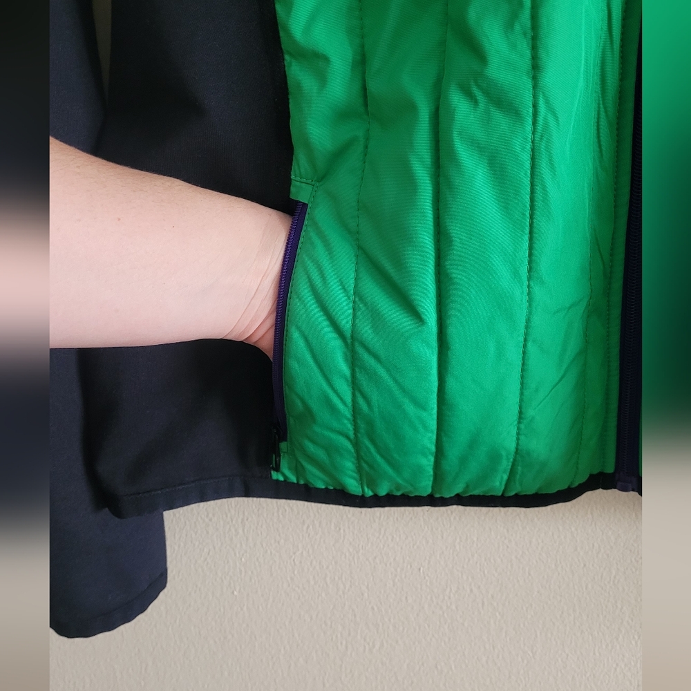 Ralph Lauren full zip lightweight jacket Women's XL black, green & purple trim - Picture 4 of 11